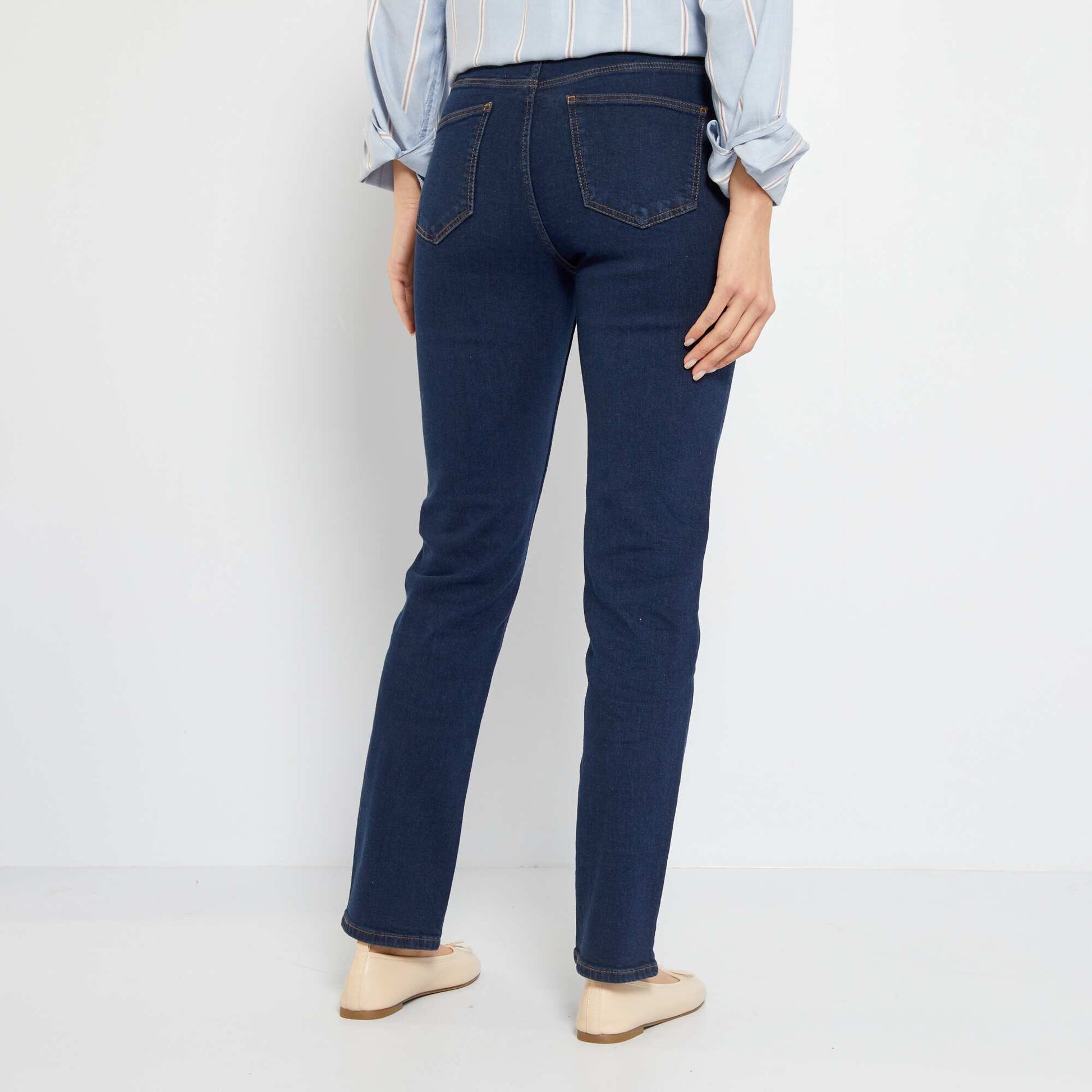 Jean droit taille haute - L30 Brut