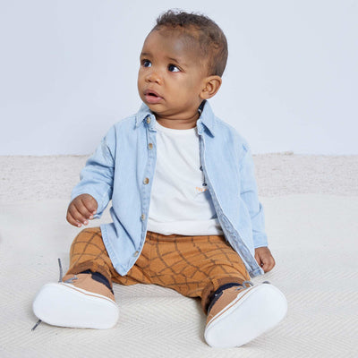 Chemise en denim Bleu