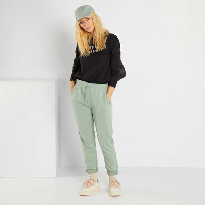 Pantalon de jogging en molleton l ger Vert