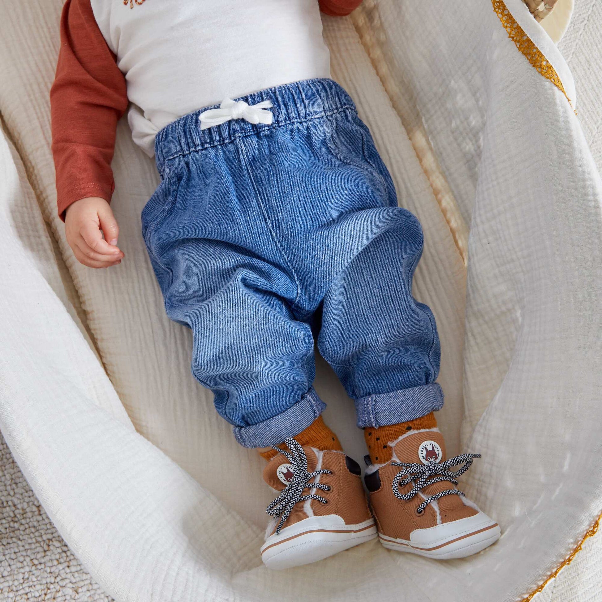 Pantalon en denim Bleu