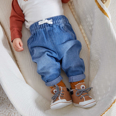 Pantalon en denim Bleu