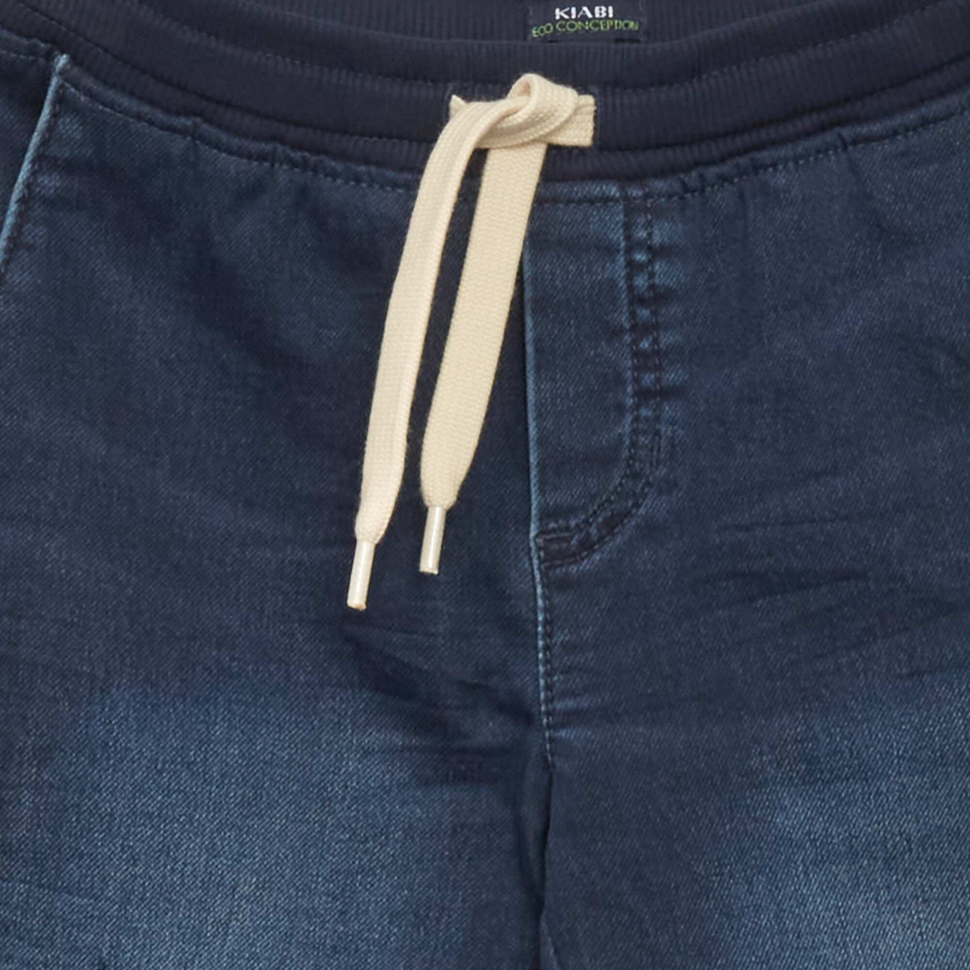 Jogger stretch - 2 poches Bleu brut