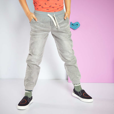 Jogger stretch - 2 poches Gris