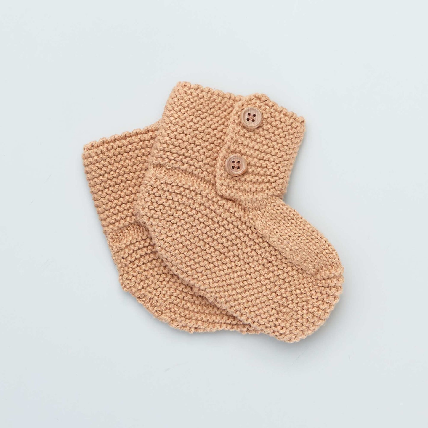 Chaussons chaussettes en tricot Camel