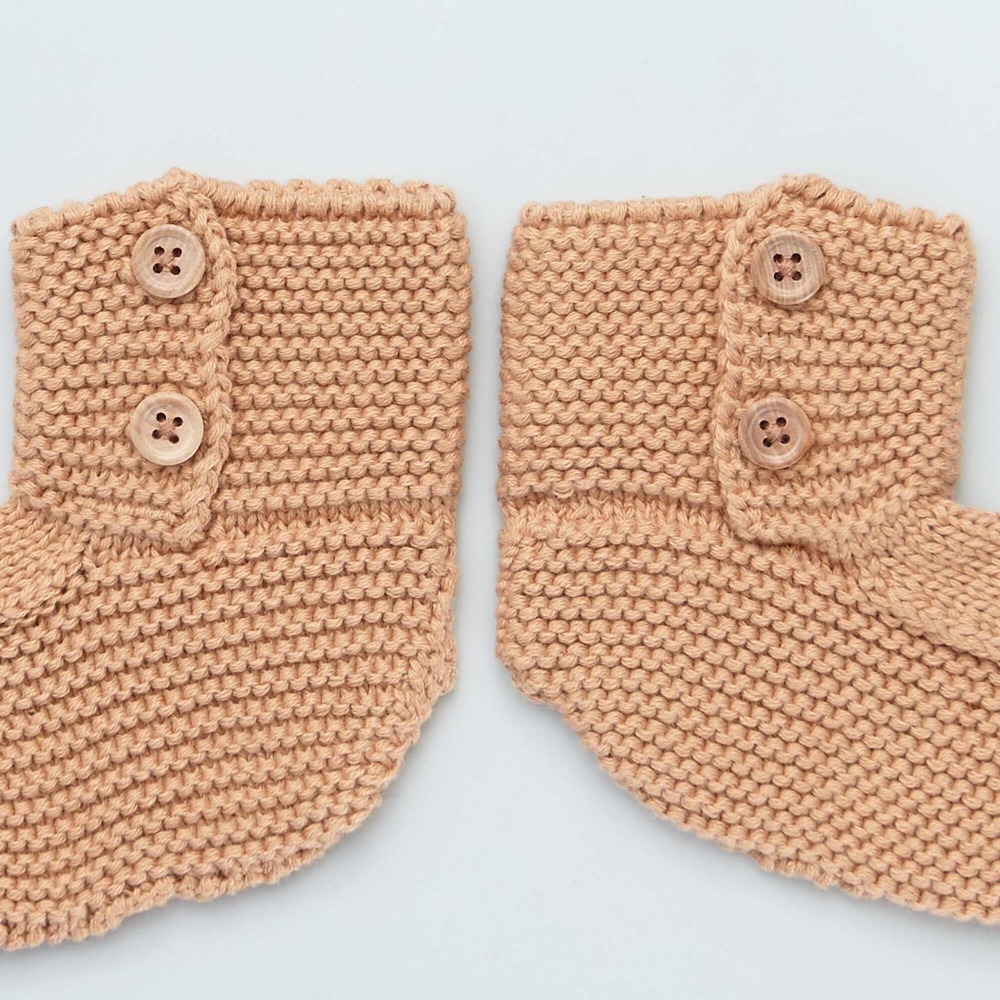 Chaussons chaussettes en tricot Camel