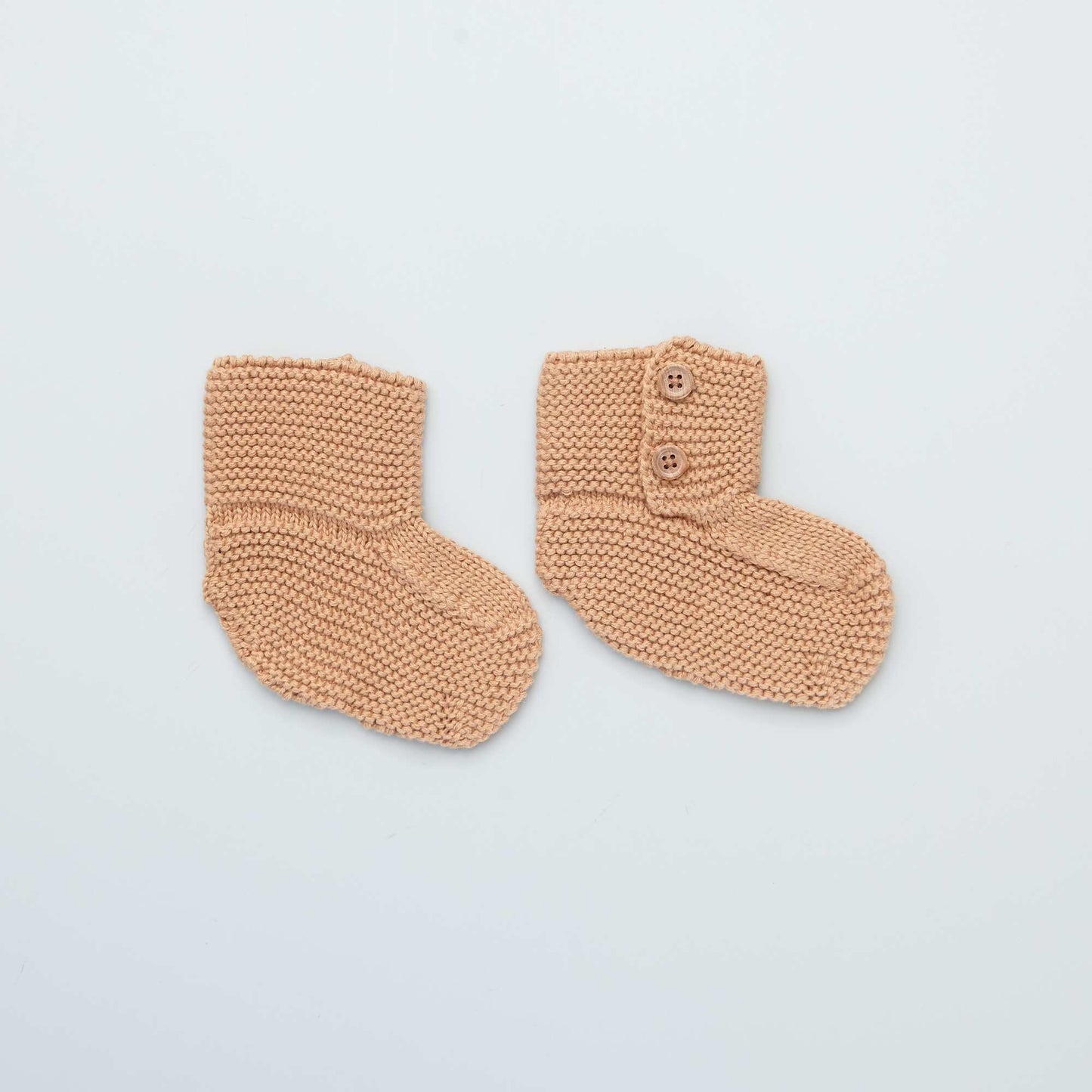 Chaussons chaussettes en tricot Camel