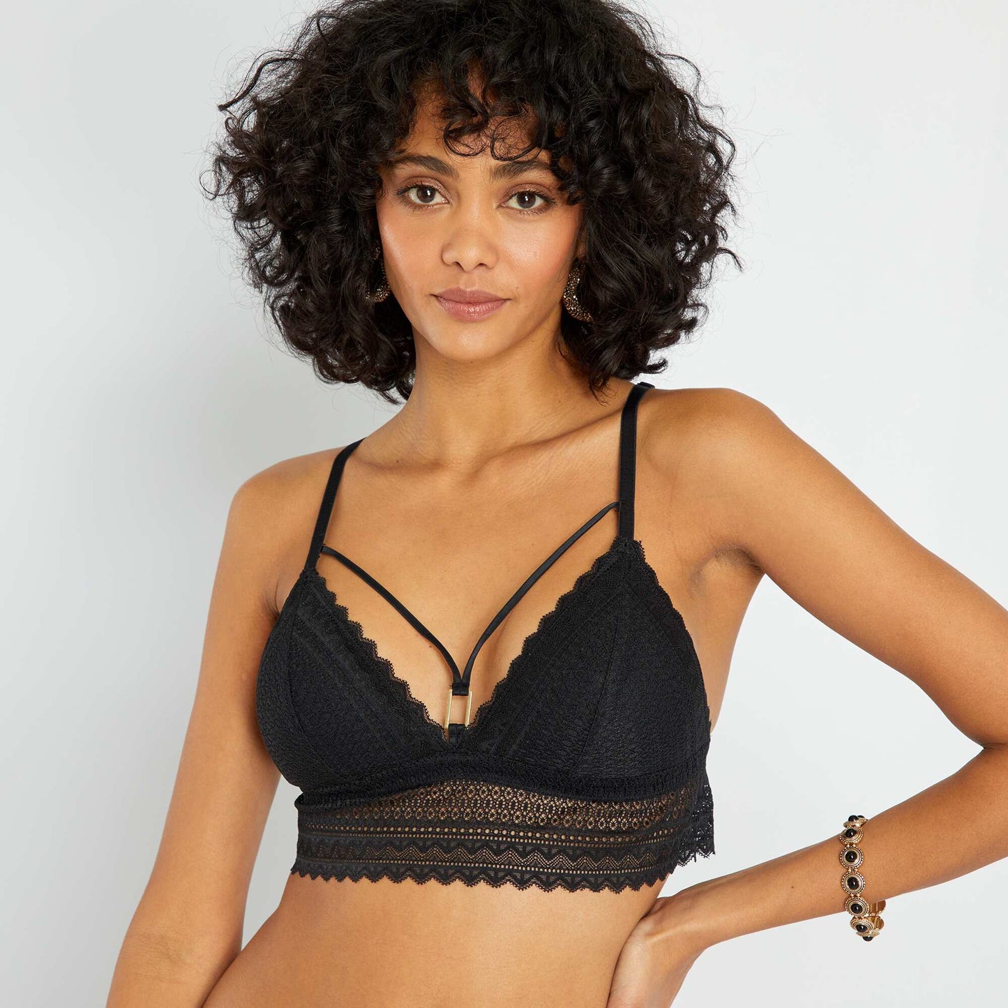 Soutien-gorge triangle dentelle noir