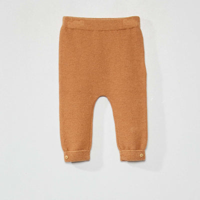 Pantalon en maille Marron