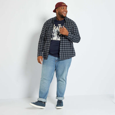 Chemise en flanelle Gris