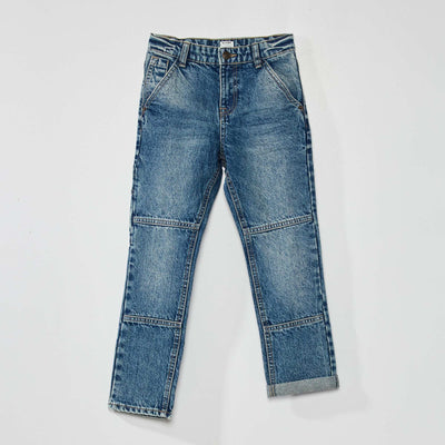 Jean droit - 5 poches Bleu