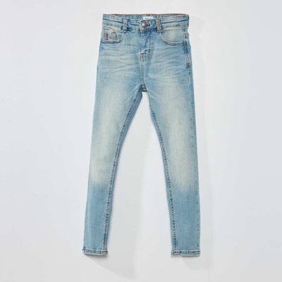Jean skinny Bleu triple stone