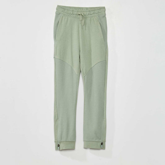 Pantalon de jogging en maille vert gris