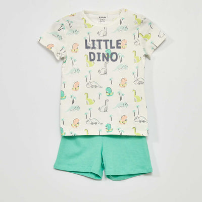 Pyjama t-shirt + short - 2 pi ces Blanc