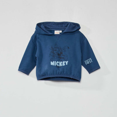 Sweat capuche en molleton Bleu