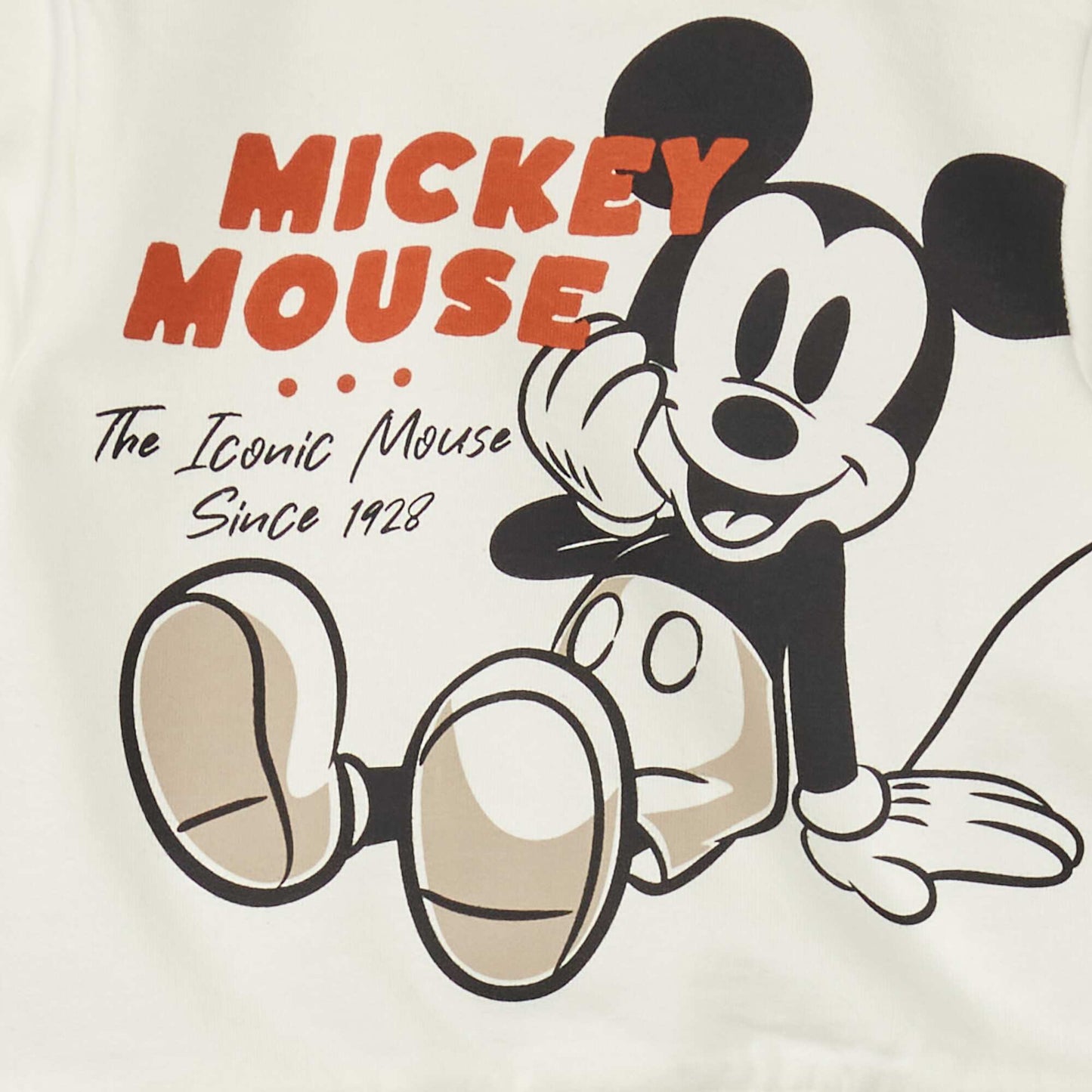 Ensemble sweat + pantalon 'Mickey Mouse' Blanc/marron