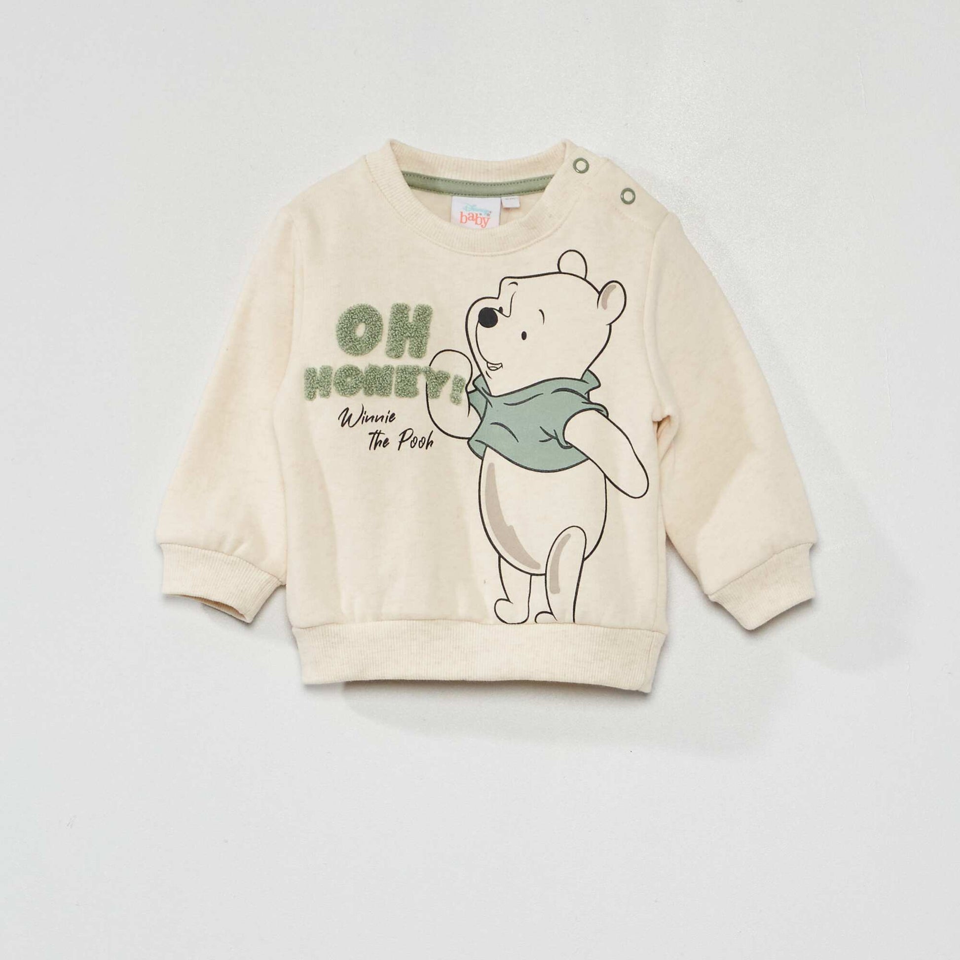 Sweat en molleton 'Winnie l'ourson' 'Disney' Beige