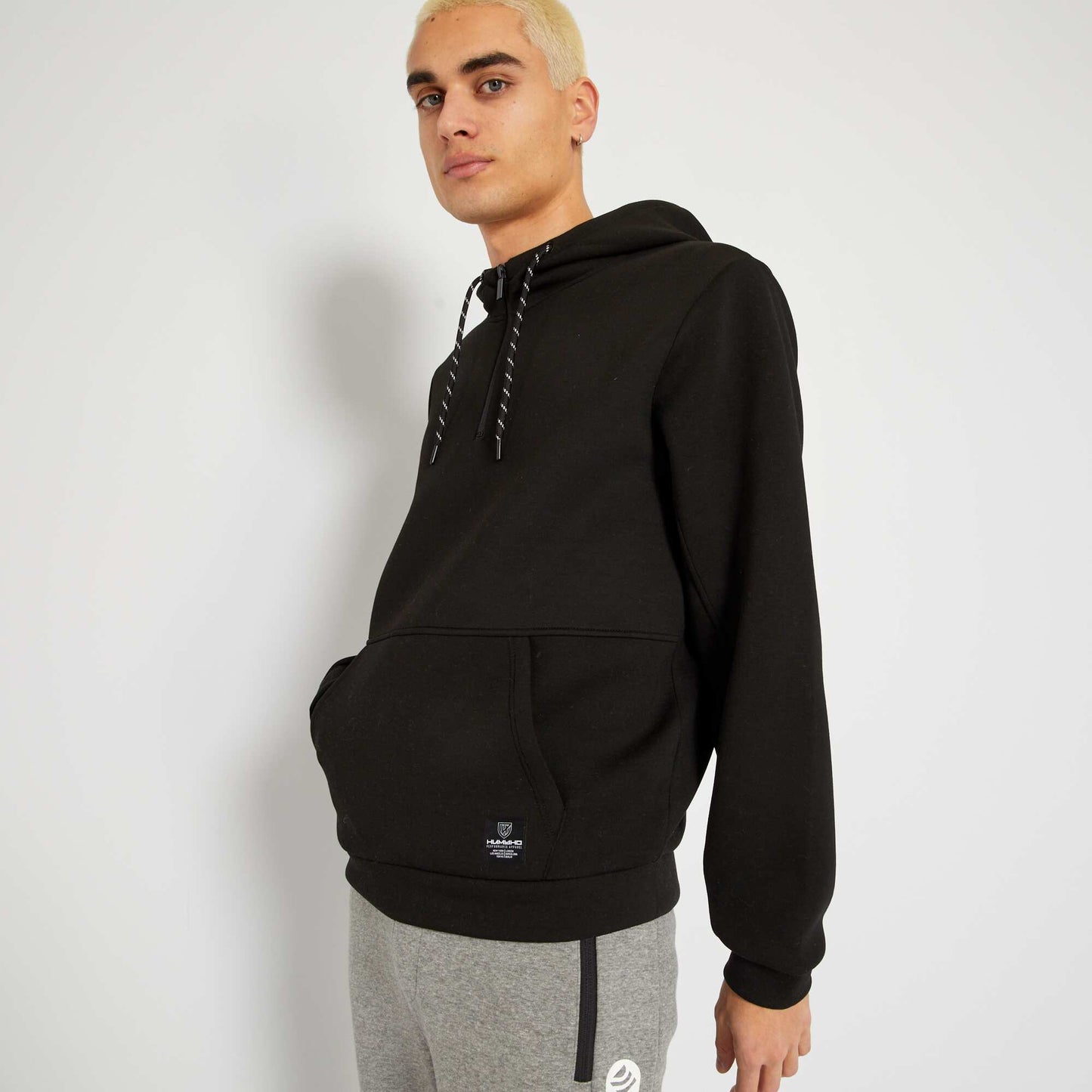 Sweat capuche en n opr ne Noir