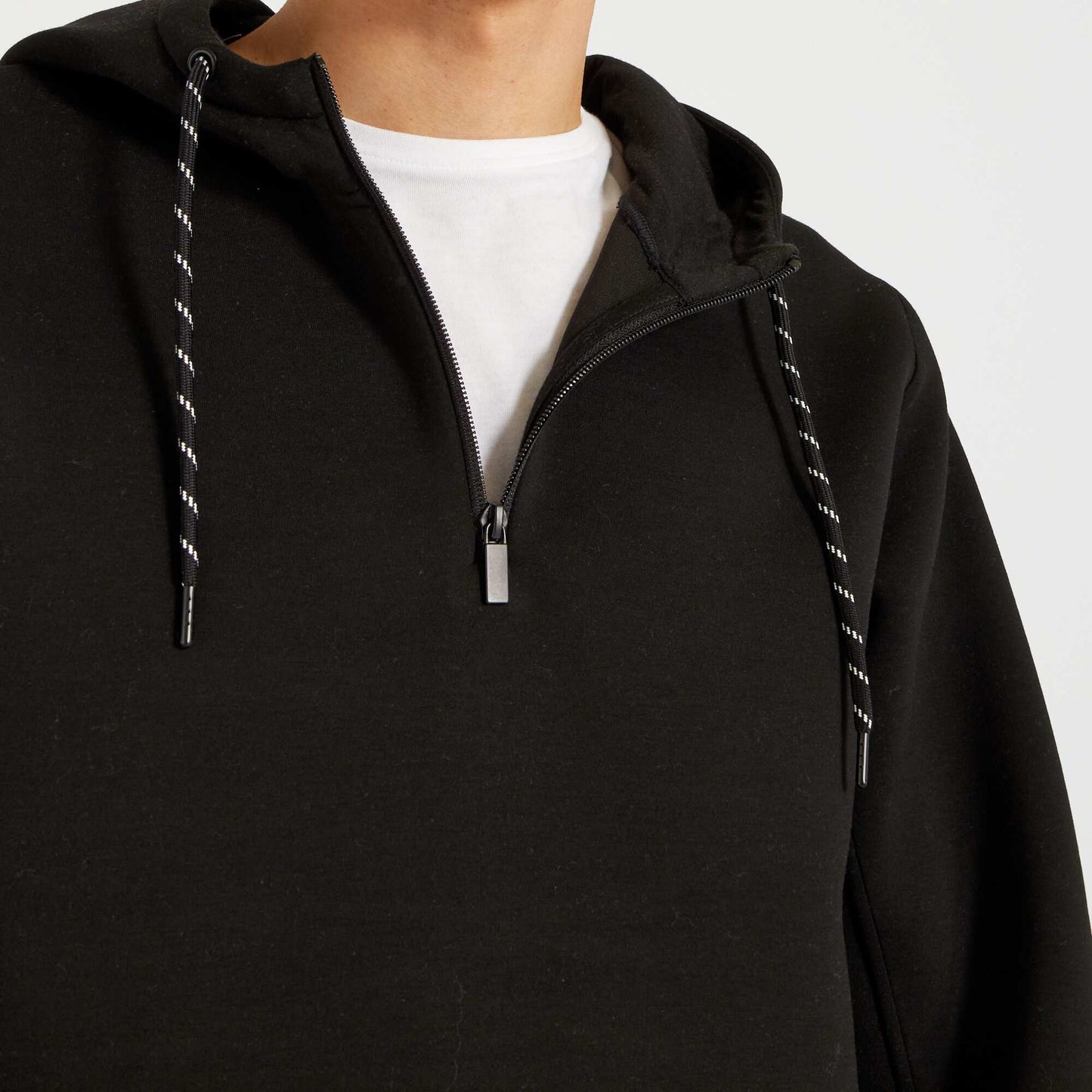 Sweat capuche en n opr ne Noir