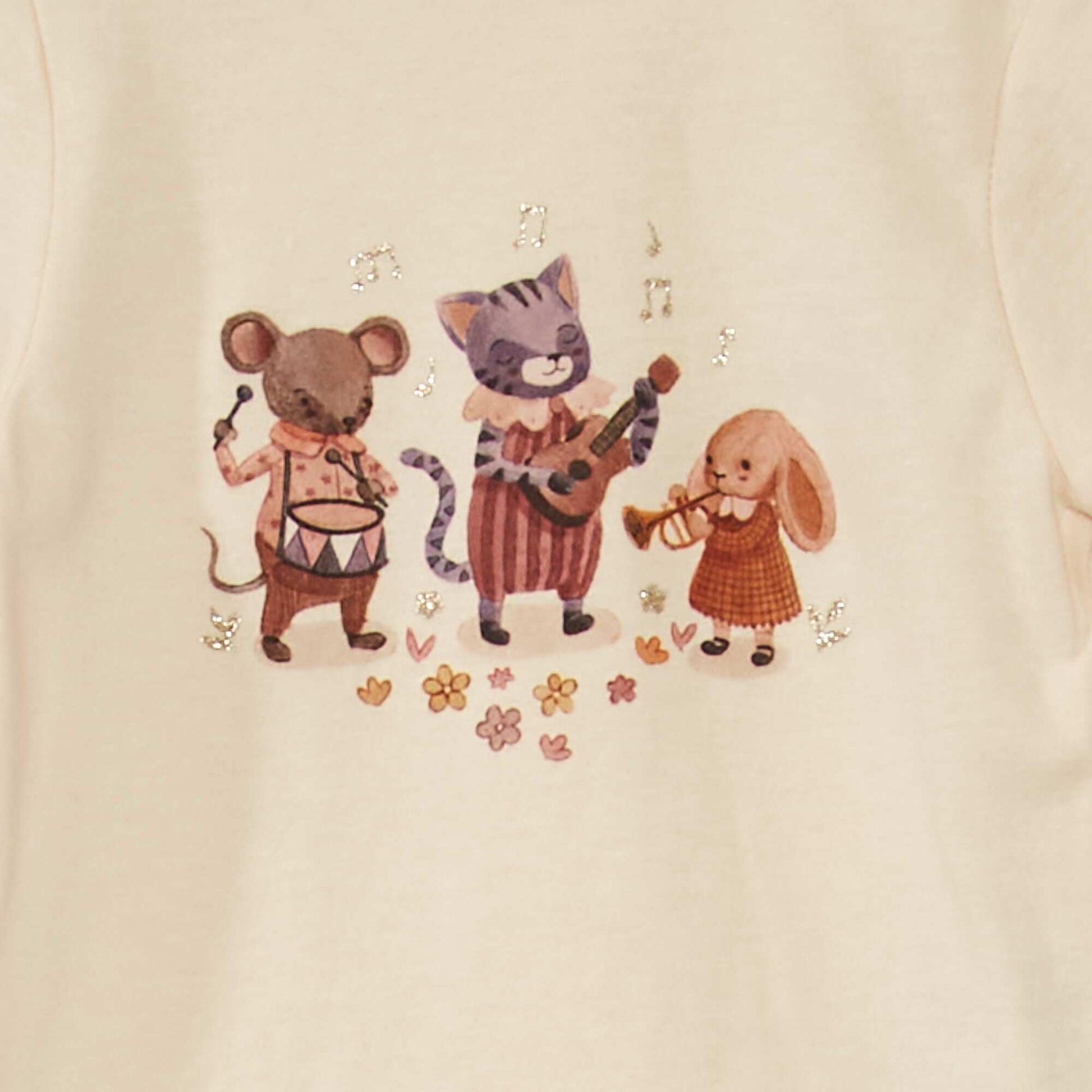 T-shirt en coton Ecru