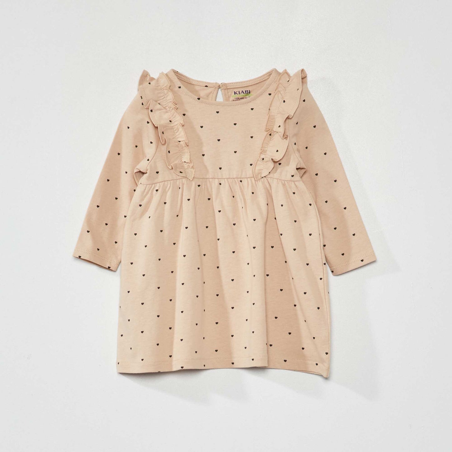 Robe vas e imprim fleuri Beige
