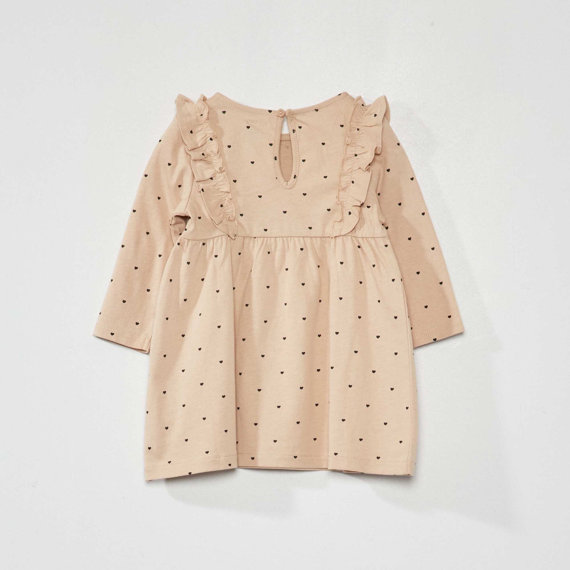 Robe vas e imprim fleuri Beige
