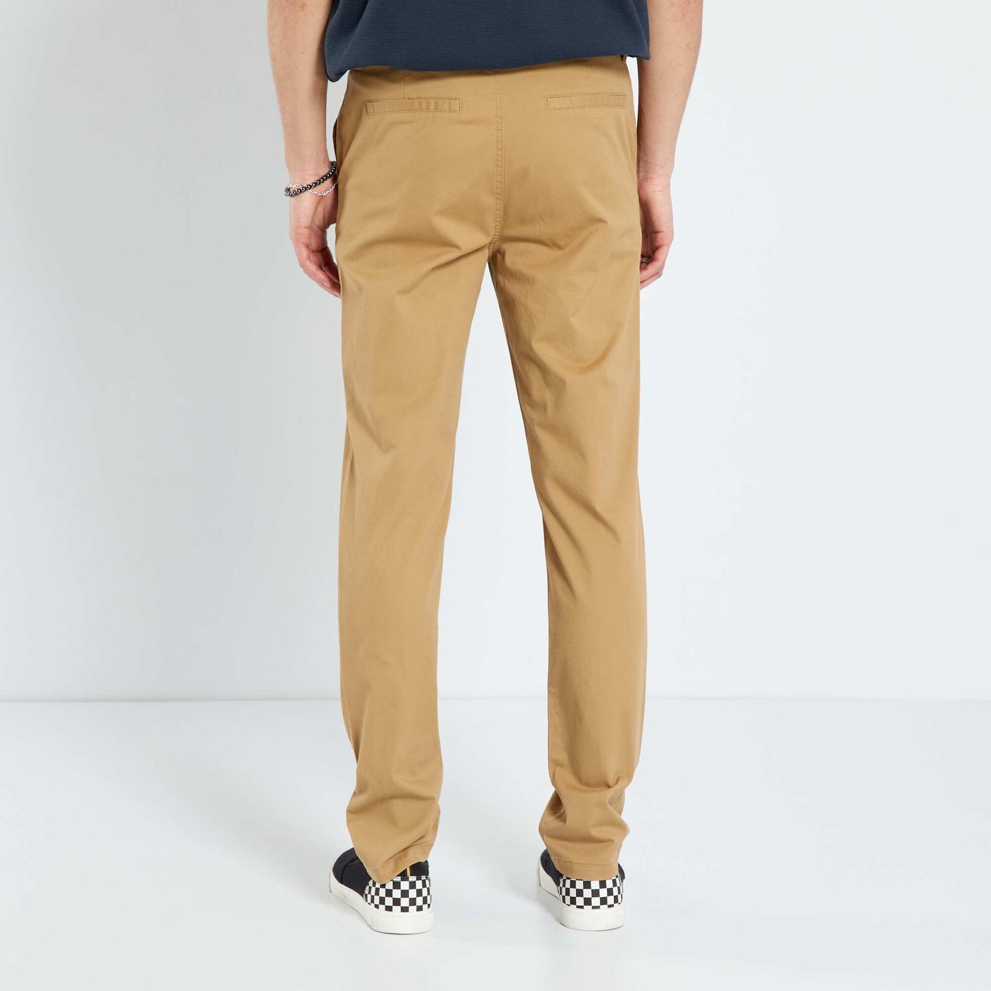 Pantalon chino droit Beige