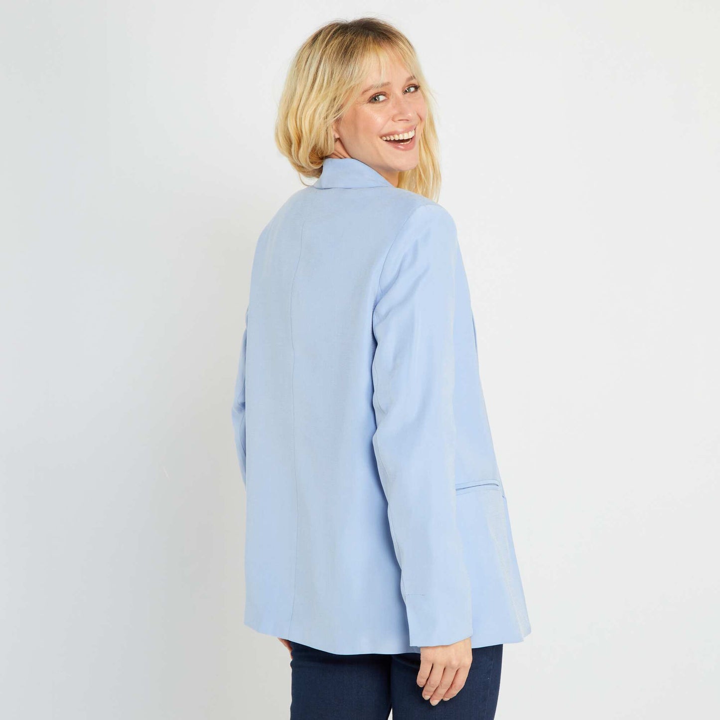 Veste de costume fluide Bleu