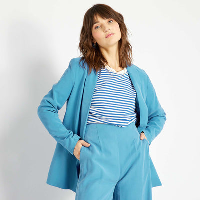 Veste de costume fluide Bleu