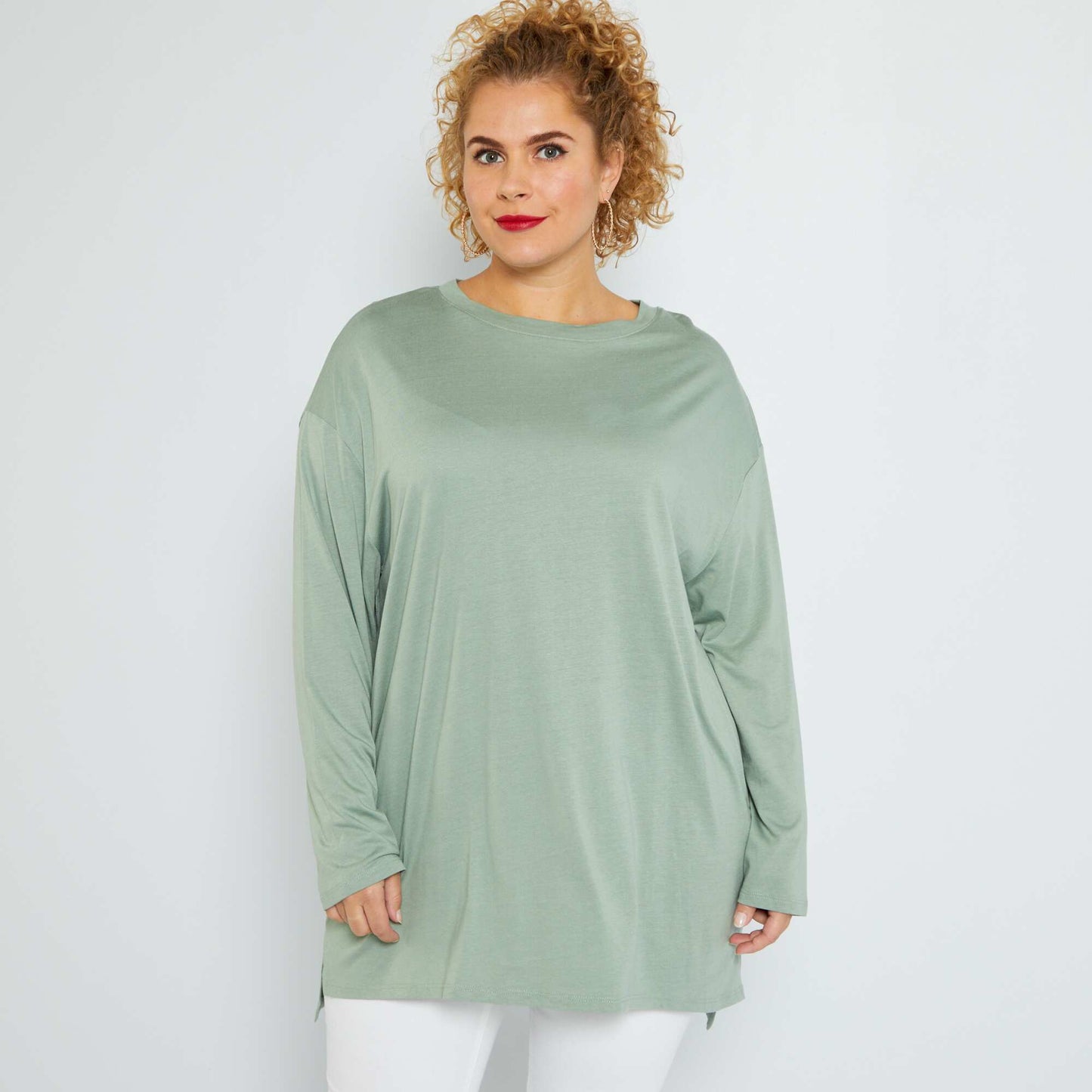 T-shirt en jersey Vert