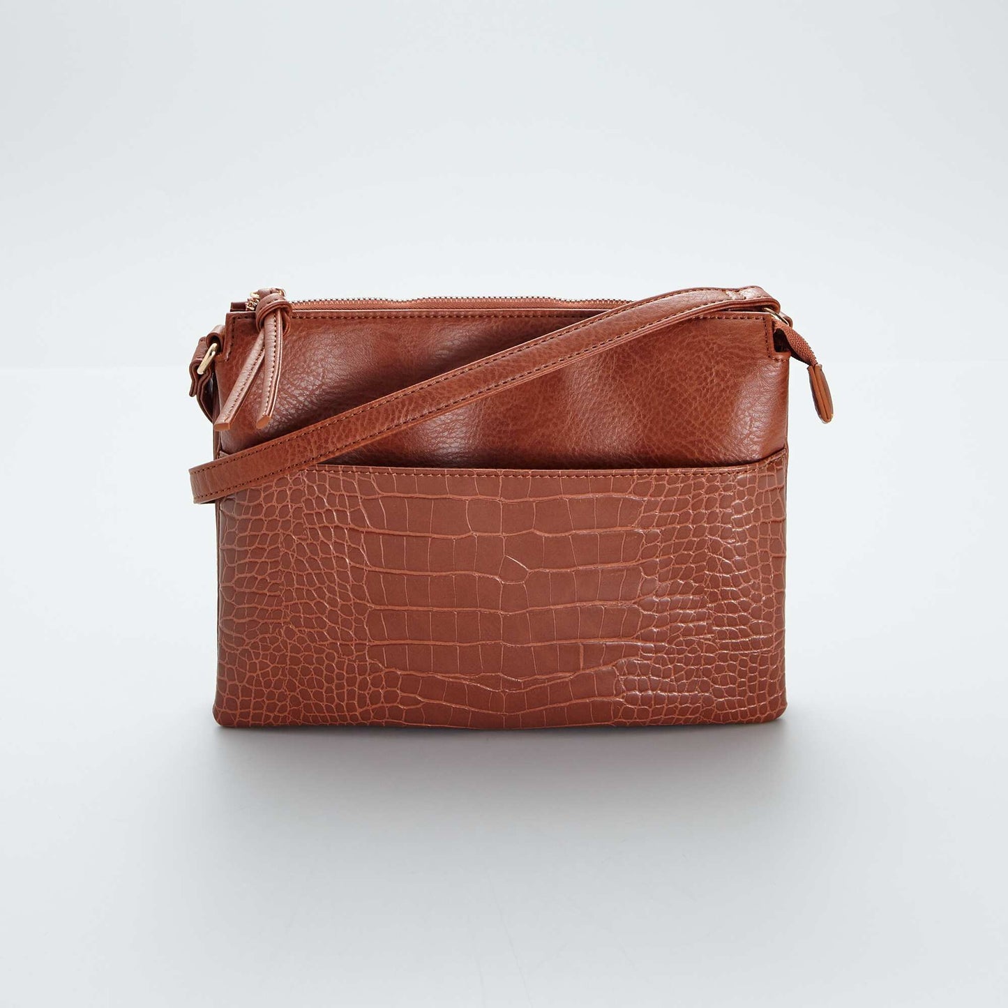 Sac main pochette Marron