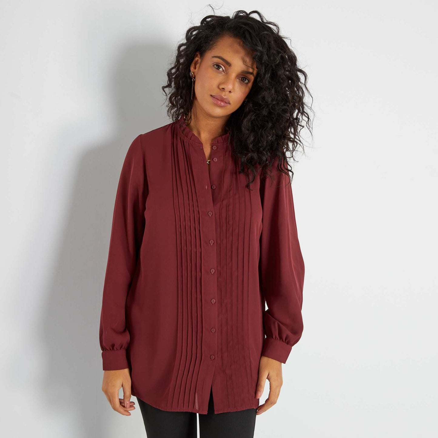 Chemisier fluide Marron