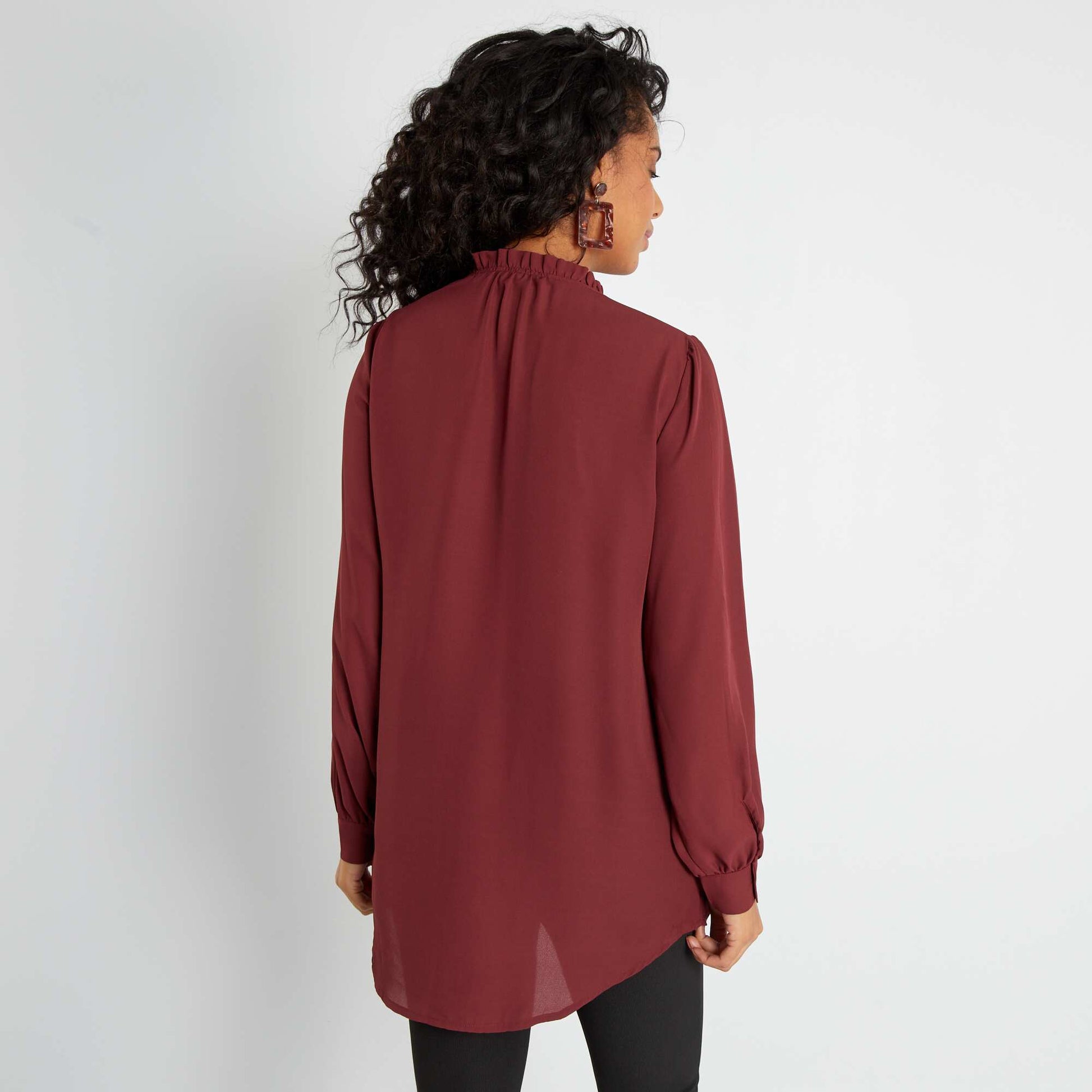 Chemisier fluide Marron