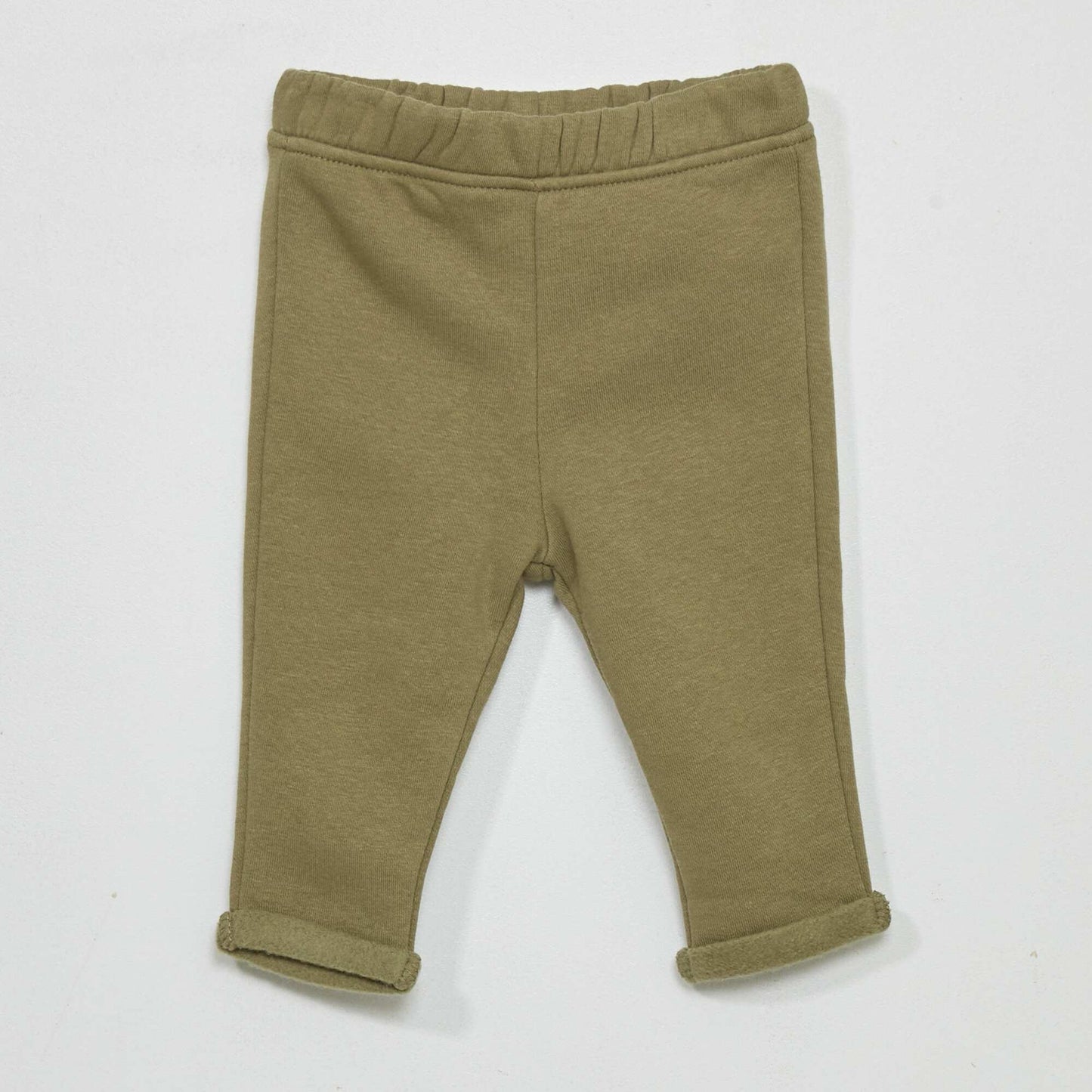 Ensemble en molleton - sweat + pantalon - 2 pi ces Blanc/kaki