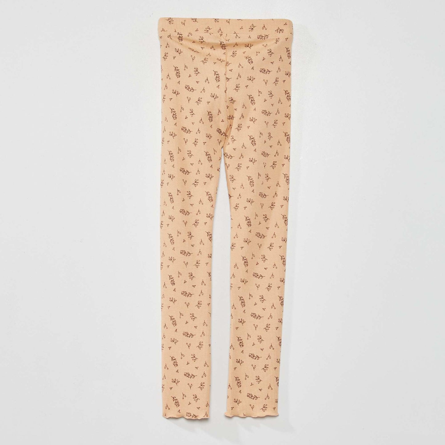 Legging en nid d'abeille avec imprim Beige