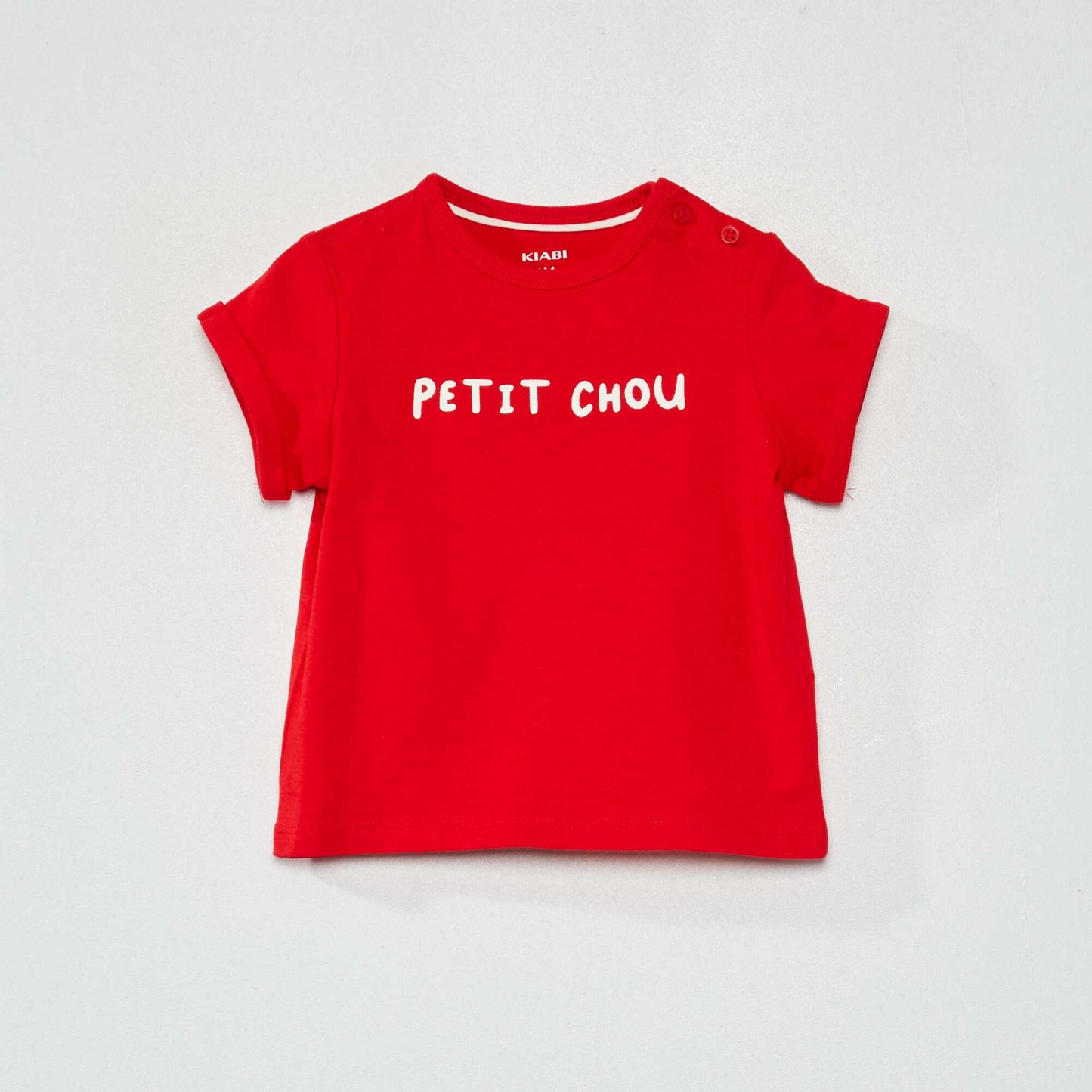 Tee-shirt manches courtes imprim Rouge