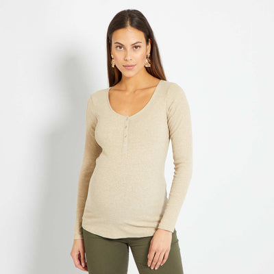 T-shirt d'allaitement Beige
