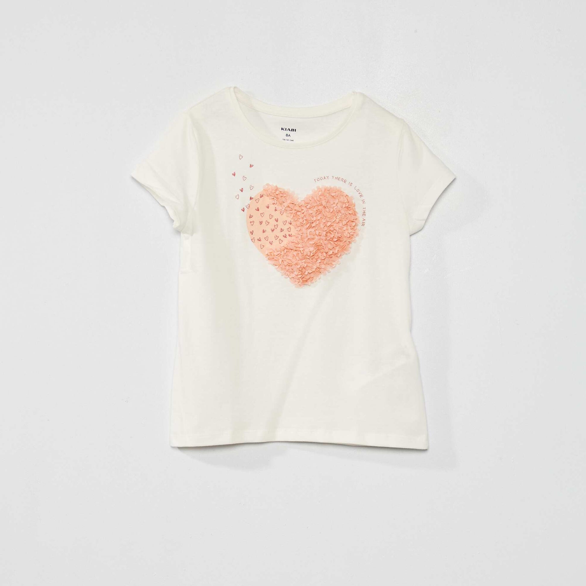 Tee-shirt coton imprim fantaisie Blanc