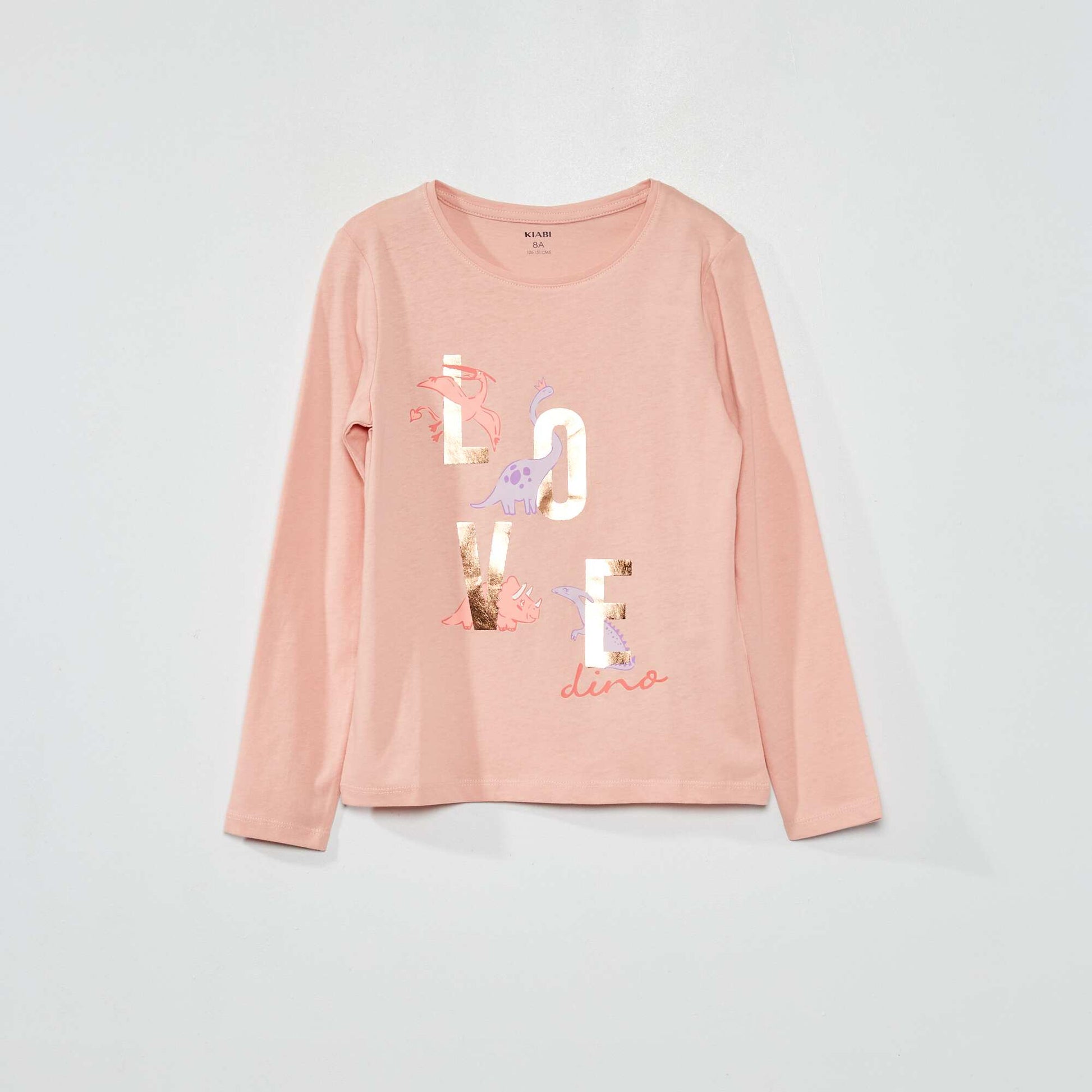 T-shirt en jersey avec imprim Rose 'dinosaure'