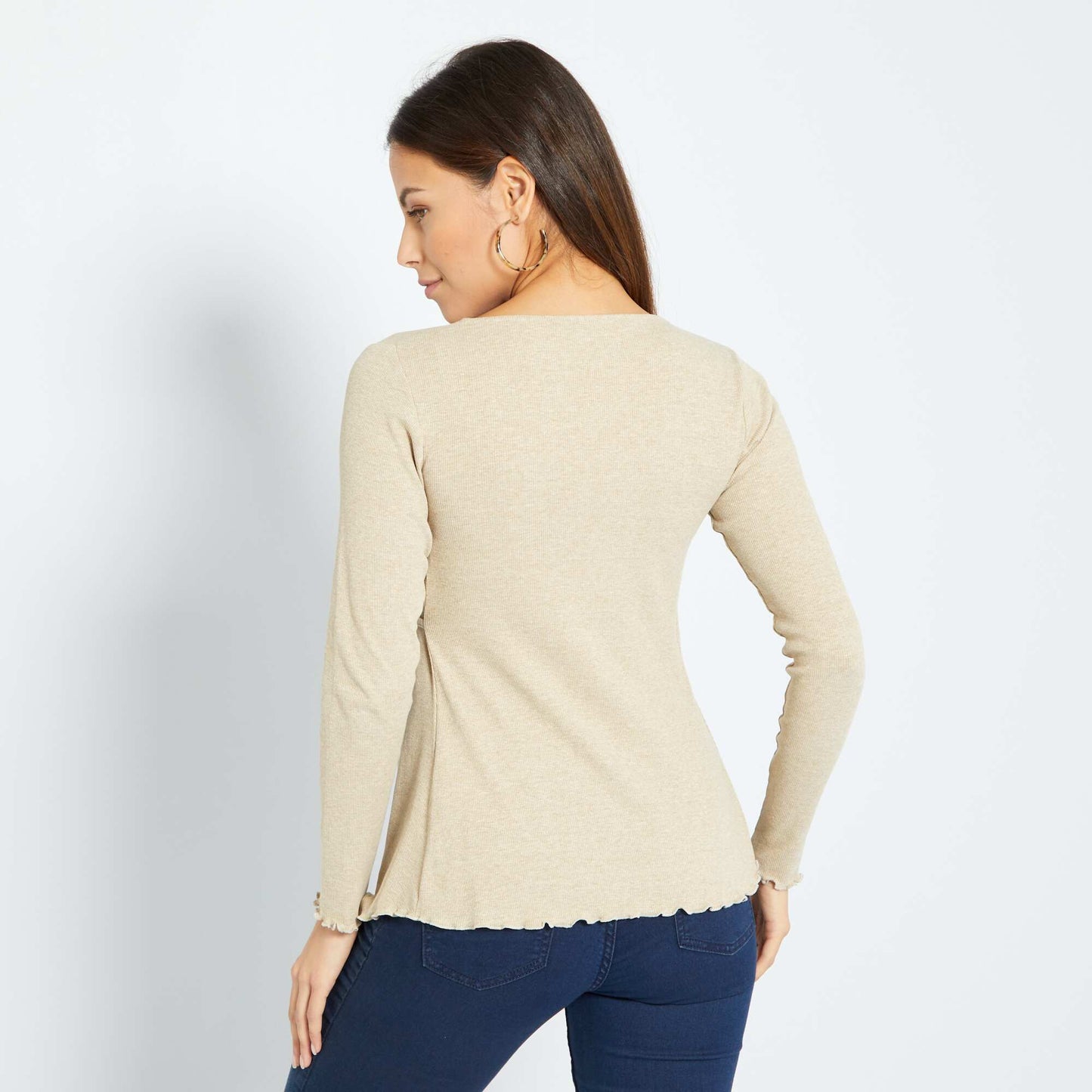 T-shirt d'allaitement Beige