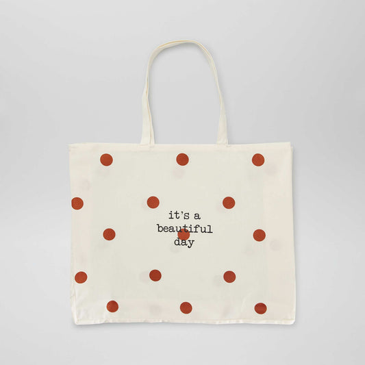 Tote-bag XXL en toile Beige