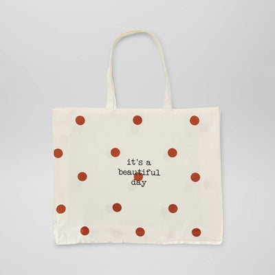 Tote-bag XXL en toile Beige