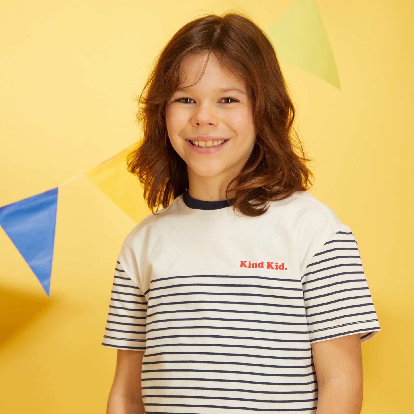 T-shirt en jersey 'kind kid' Blanc