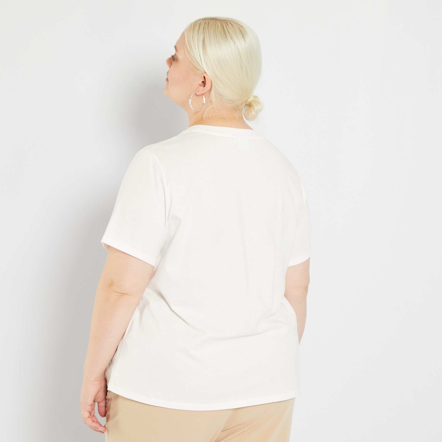 T-shirt en coton 'Mickey' Blanc