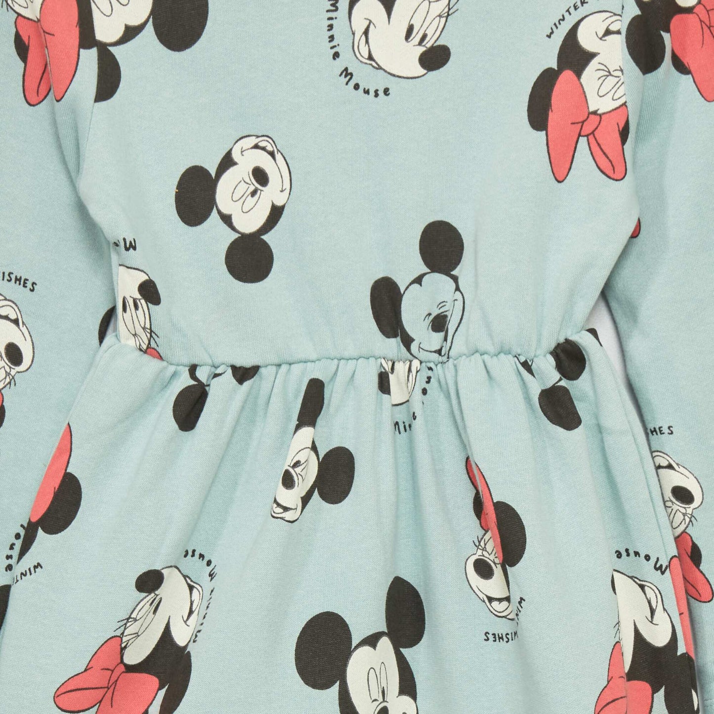 Robe en molleton 'Mickey et 'Minnie' Bleu