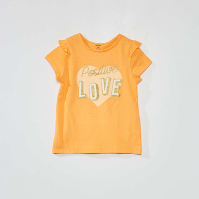 T-shirt en coton Orange