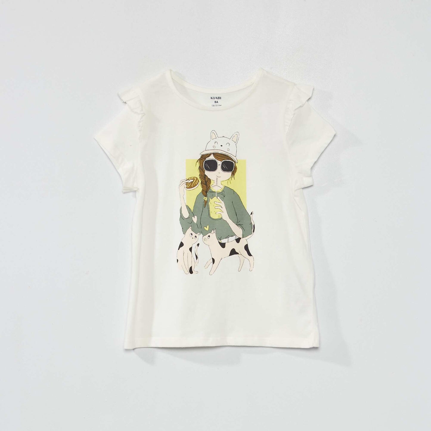 T-shirt en coton Blanc