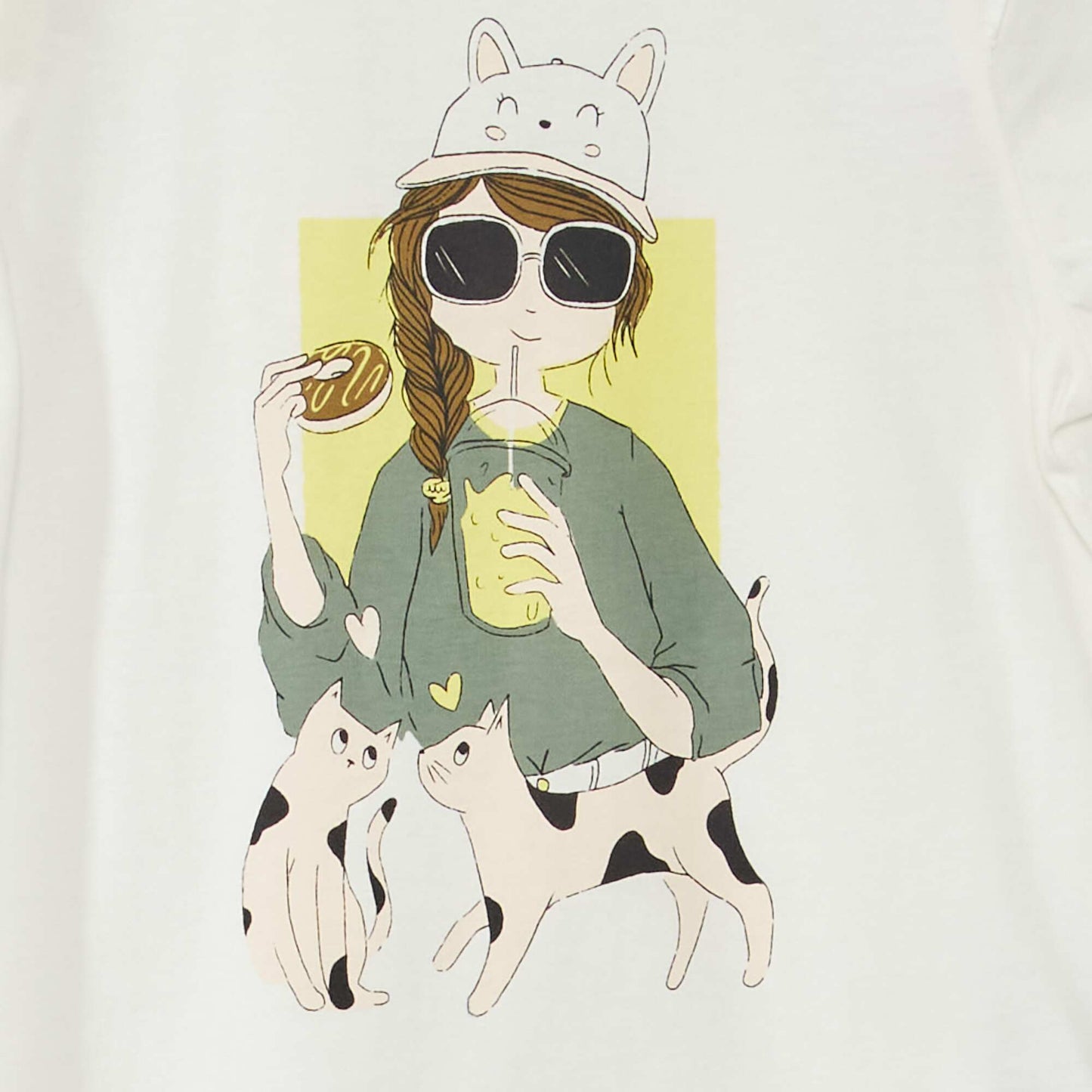 T-shirt en coton Blanc