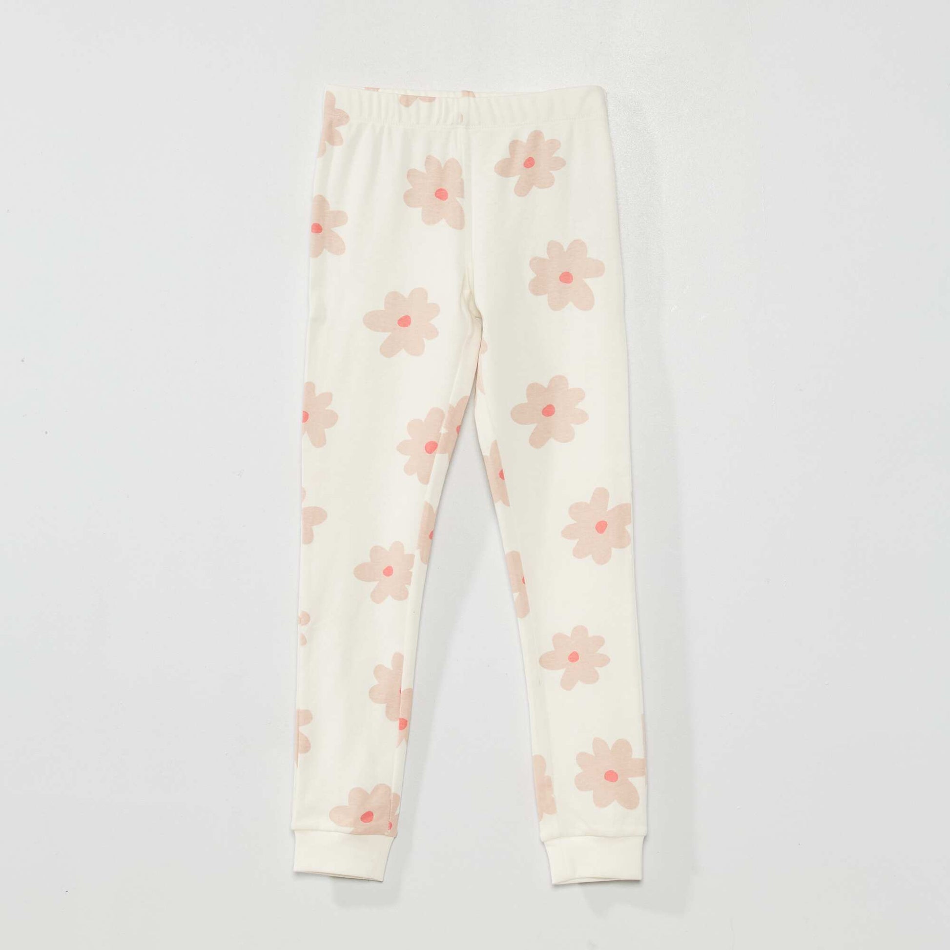 Pyjama long fleuri - 2 pi ces Rose