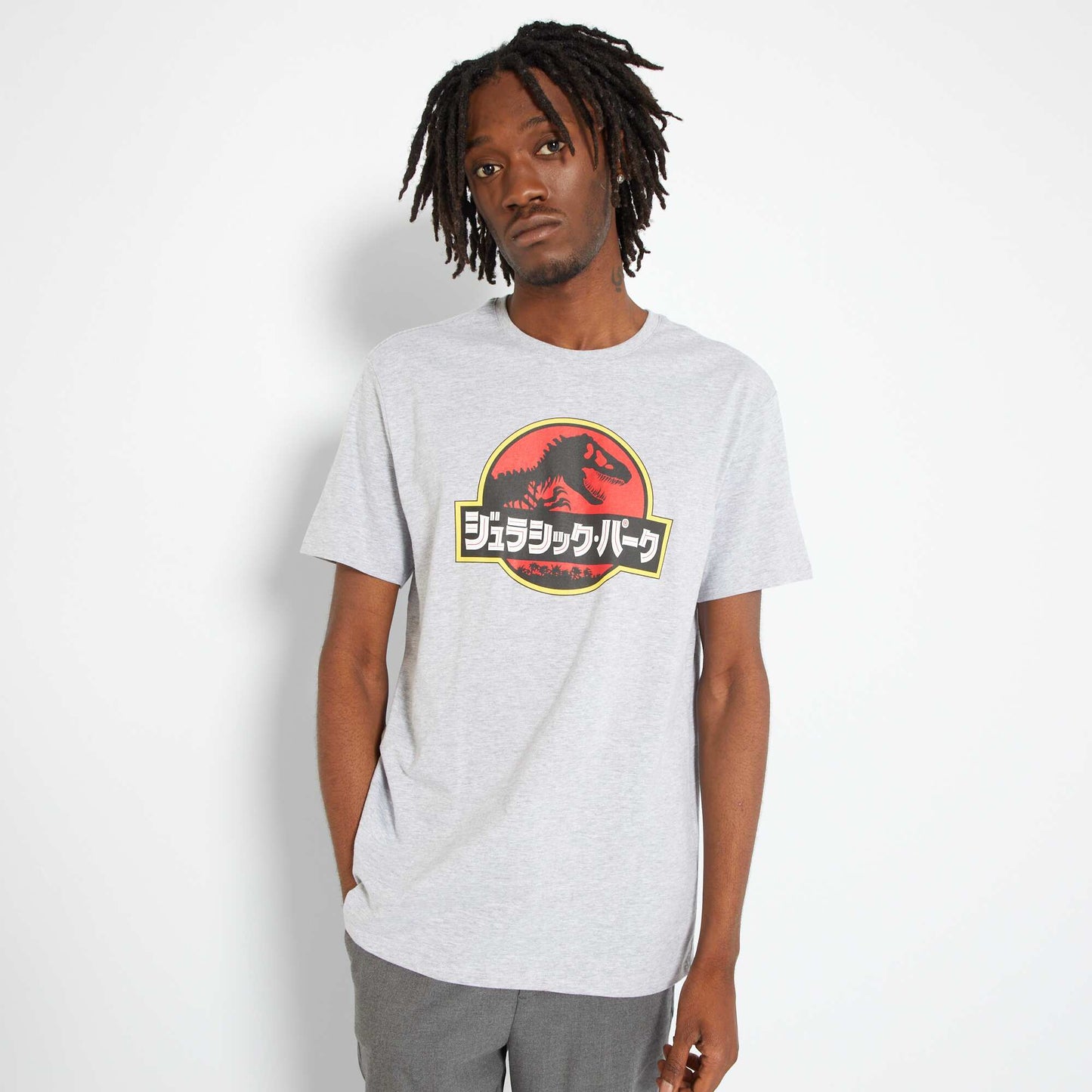 T-shirt 'Jurassic Park' en jersey Gris