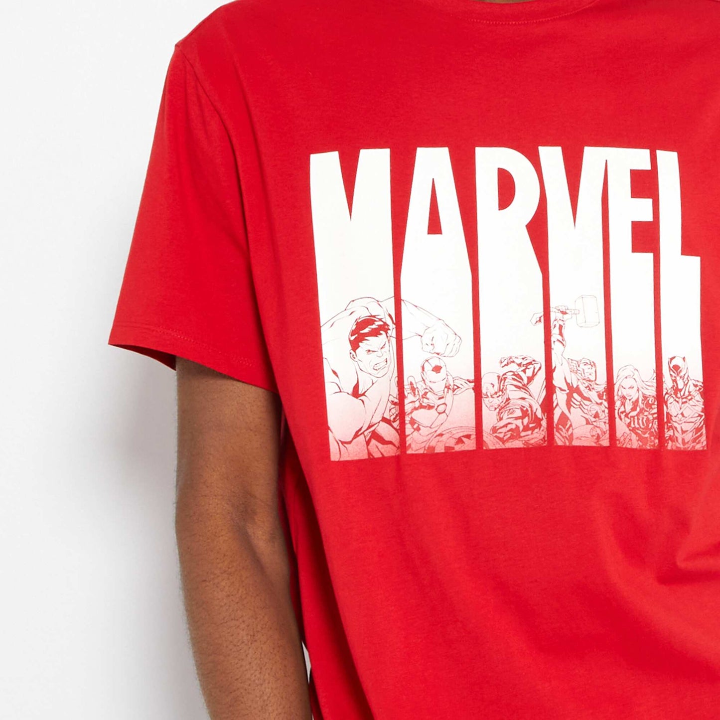 T-shirt 'Marvel' en jersey Rouge